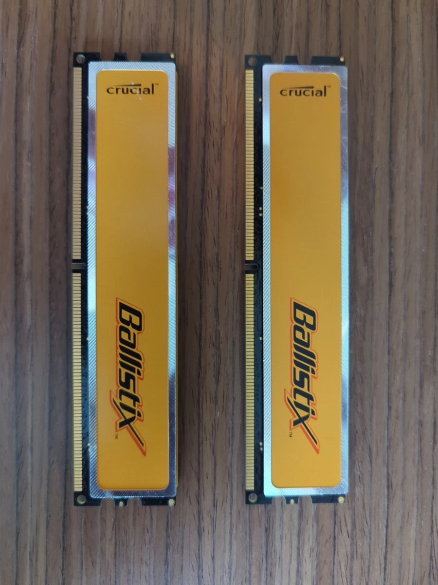 2 Barrettes Mémoire Crucial Ballistix DDR2 - 4 Go Total (2x2Go)