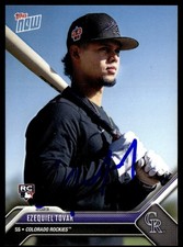 2023 Topps Now Road Opening Day Ezequiel Tovar RC Rockies #OD-268 Signed