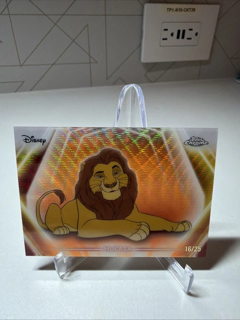 Mufasa 2026 Topps Disney Chrome Neon /25 Orange Wave #CNE-40