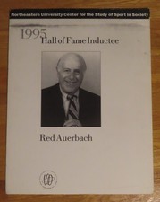 One-of-a-Kind NORTHEASTERN UNIVERSITY HOF Inductee RED AUERBACH Poster CELTICS