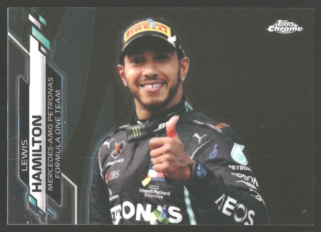 LEWIS HAMILTON 2020 TOPPS CHROME FORMULA 1 #174 MERCEDES
