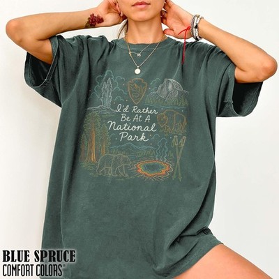 National Park Adventure Shirt Hiking Camping Nature Wildlife Tee Gift for Her