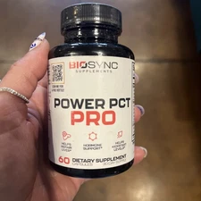 BioSync Supplement Power PCT Pro for Men 60 Capsules - Exp 01/2028