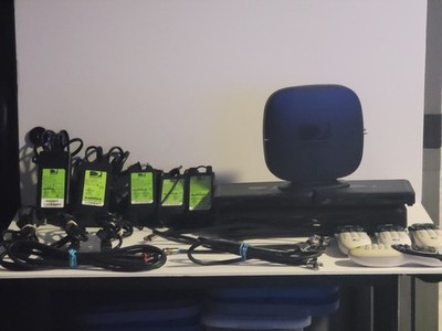 DirecTv Lot- HDDVR REC, 2 GENIE MINIS, 4 AC ADAPT., PWR. INSERTER, BRIDGE,CARD
