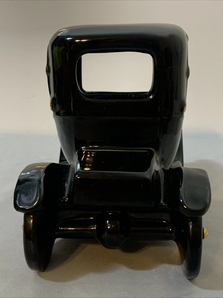 Banco de cerámica Ford Modelo T años 50 negro dorado concesionario promoción coche de exhibición vintage Foto 2 de 4