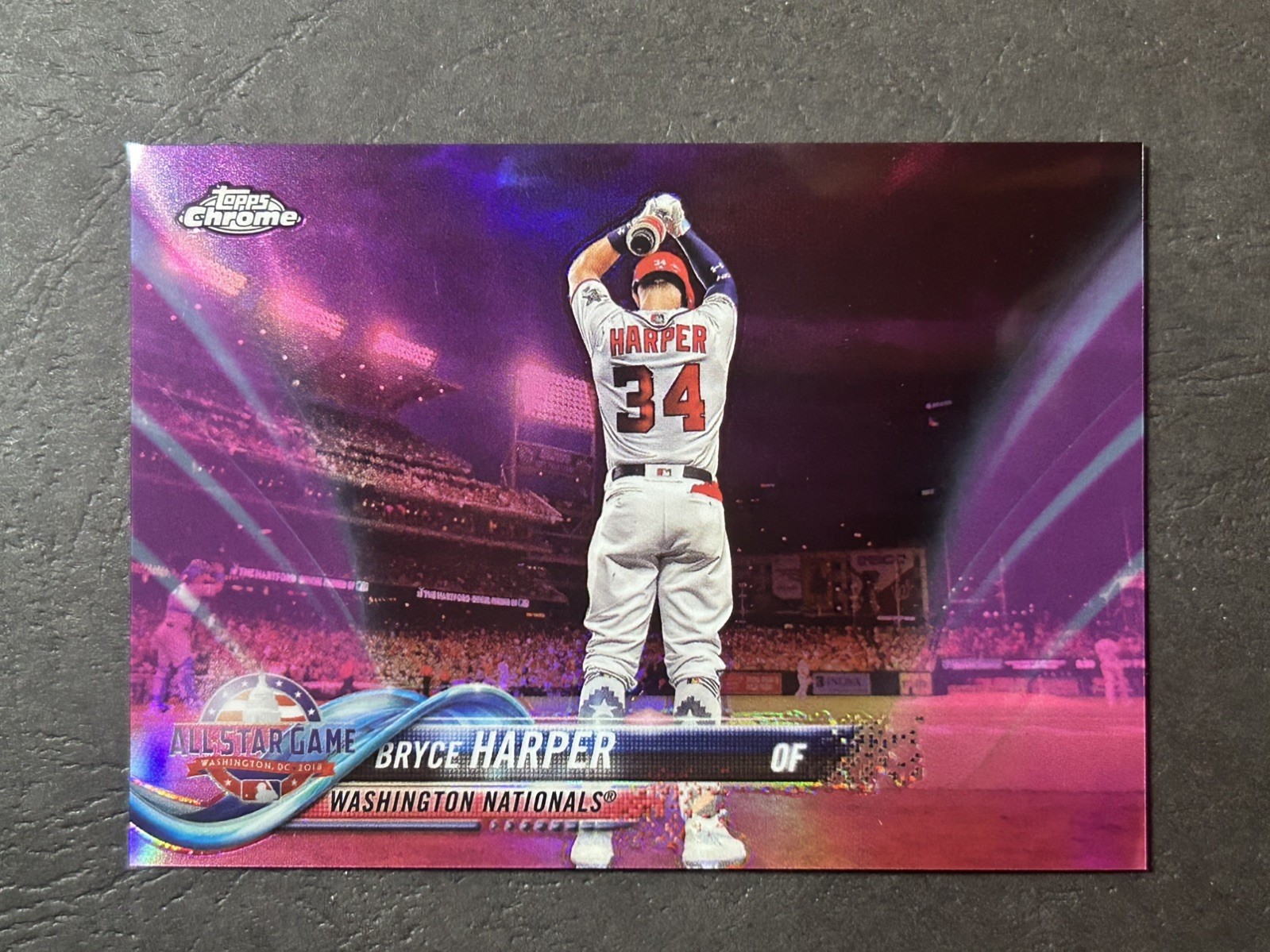 2018 Topps Chrome Update Bryce Harper Target Exclusive All-Star Pink Refractor