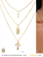 You Might Cross My Mind Necklace