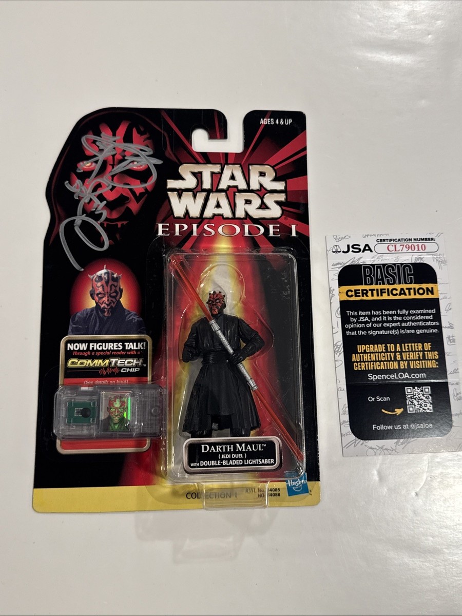 STAR WARS Episode 1 Darth Maul Ray Park Signed Action Figure JSA