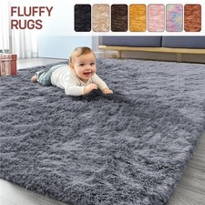 Large Rug Anti Slip Fluffy Rug Living Room Bedroom Carpet Hallway Kitchen Runner