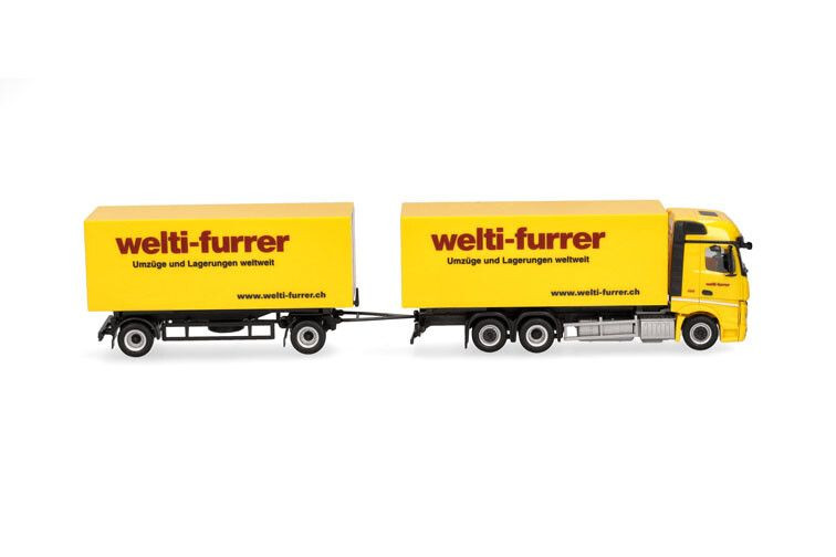MERCEDES BENZ Actros HERPA camion miniature idéal pour compléter un réseau HO 1/87