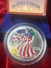 Silver Coin COA Enameled .999 Silver 2000 US 1 oz Colorized American Eagle W Cas