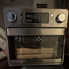 HomeRusso Toaster Oven Air Fryer Convection Silver Stainless Steel