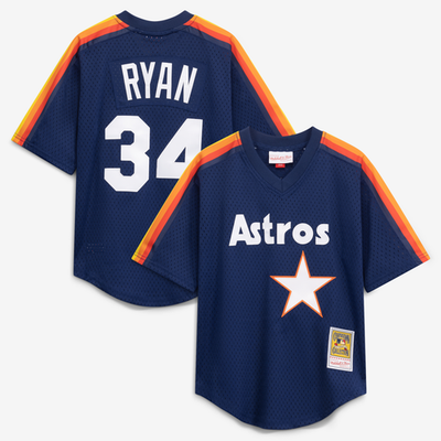 Toddler-Mitchell & Ness Nolan Ryan Navy Houston Astros Throwback