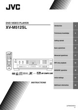 JVC XV-M512SL DVD Player Owners Instruction Manual Reprint