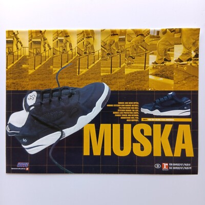 1997 MUSKA es Shoes Skateboard Werbeanzeige Werbung Reklame Advertising