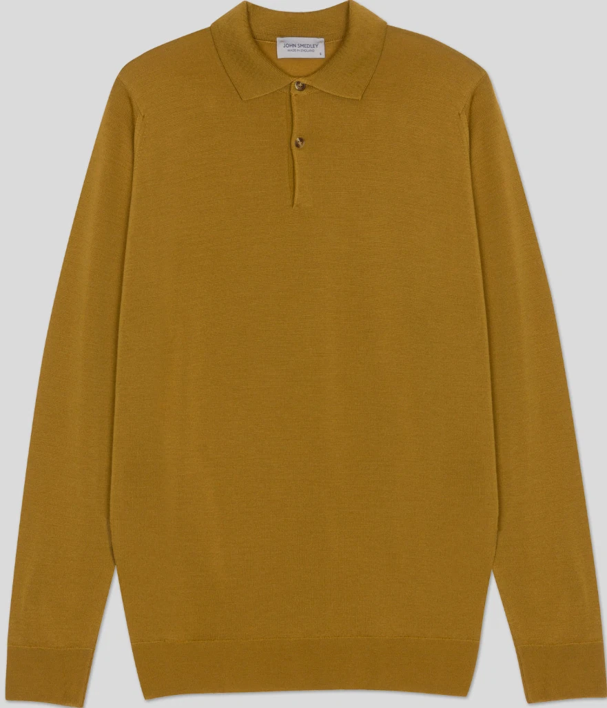 JOHN SMEDLEY Men's Ochre 100% Wool LS Polo Neck Luxury Jumper Sweater L BNWT
Opens in a new window o