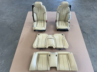12-16 BMW F12 640i 650i CONVERTIBLE FRONT & REAR SEAT SET INDIVIDUAL ...