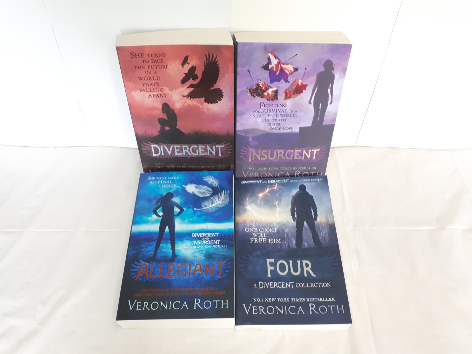 Veronica Roth Divergent Insurgent Allegiant Four - 4x Paperback Books Collection