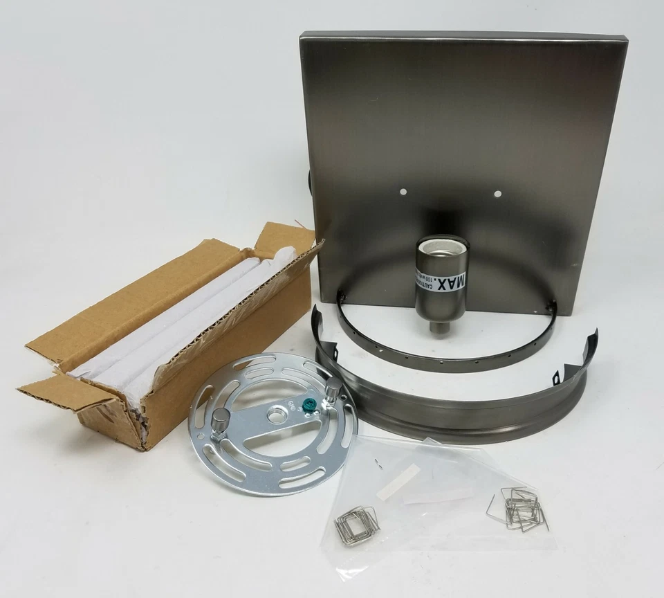 Aplique antiguo reversible de 1 luz de níquel cepillado Sea Gull Lighting 4414001-965 Foto 2 de 4