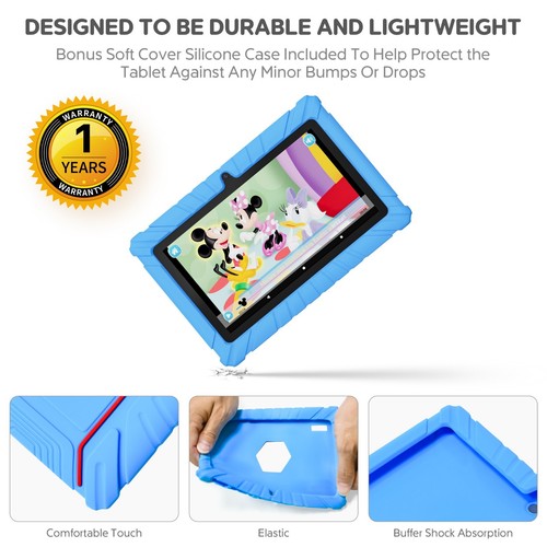 Contixo V8 7" 32GB Kids Tablet & KB2 Headphone Bundle, Exclusive 50 Disney eBook - Picture 3 of 10