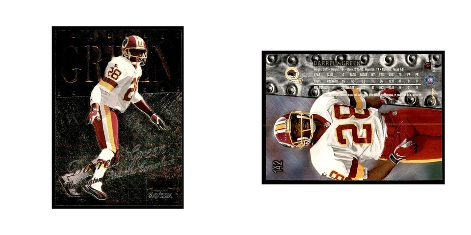 Darrell Green 1999 SkyBox Metal Universe #142 Football Cards Football Card NM - Image 3 of 3