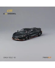 1:64 McLaren 765LT -- Carbon w/Orange Accents -- CM-Model