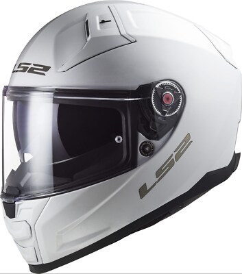 LS2 FF811 Vector 2 Solid White Gr. S Motorradhelm Integralhelm weiß