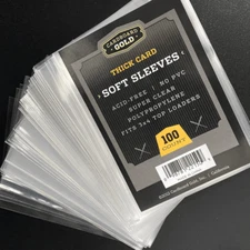 Case of 10,000 Ultra CBG Pro Thick Card Soft Sleeves - 100 packs of 100ct - NEW!