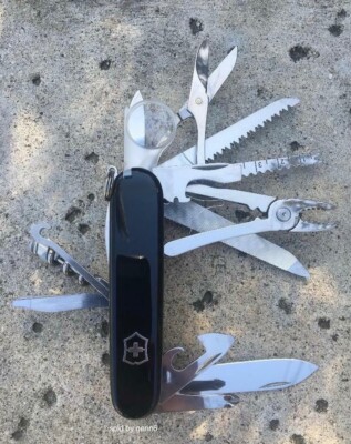 Swiss Army Original Knife, Swisschamp, Black, Victorinox 1.6795.3