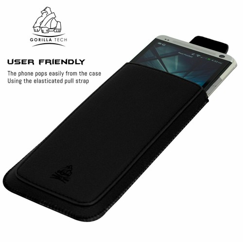 Leather Pull-Up Pouch With Card Slot For iPhone 15 Pro, 15, 14, 13, 12/12 Pro - Picture 17 of 32