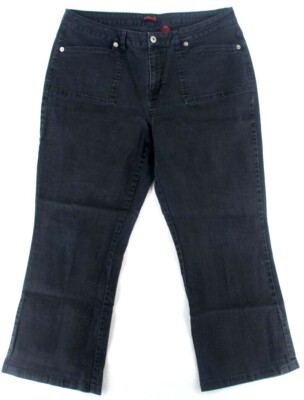 Vintage Zana-di Women’s Black Wash Bootcut High Rise Plus Size Jeans Size  18 S