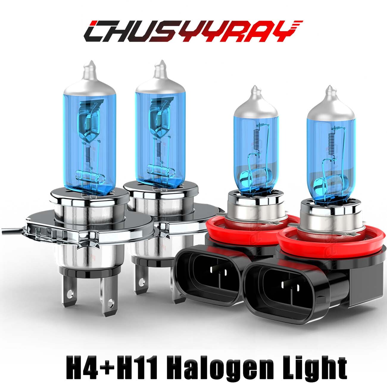 2014-2018 Toyota Tundra H4 H11 Halogen Headlight & Fog Light Bulb Upgrade Kit