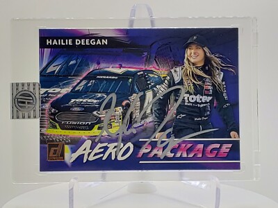NASCAR Hailie Deegan Signed 2021 Panini Donruss Racing AERO 15 Card [HD PA COA]