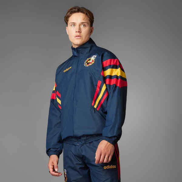 adidas Spain 1996 Woven Track Top Mens Soccer Jacket Asia adidas Spain 1996 Woven Track Top Mens Soccer Jacket Asia