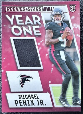 2024 Panini Rookies & Stars Michael Penix Jr. Rookie Patch RC Year 