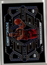 2021-22 Panini Obsidian Pitch Black Electric Etch Purple #15 Evan Mobley /75
