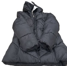 Thereabouts Hooded Girls Puffer Jacket Coat Black SZ XL 16