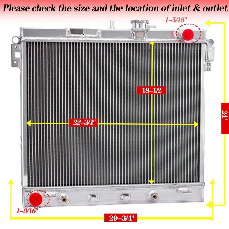 3 Row Radiator Shroud Fan For 06-12 Chevy Colorado Hummer H3/H3T 3.7 Canyon 5.3L Foto 3 de 4