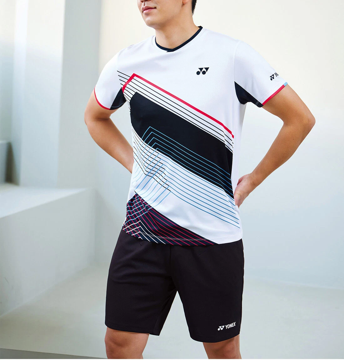 YONEX 23SS Men s T Shirts Sports Badminton Apparel Clothing Asian Fit 231TS033M