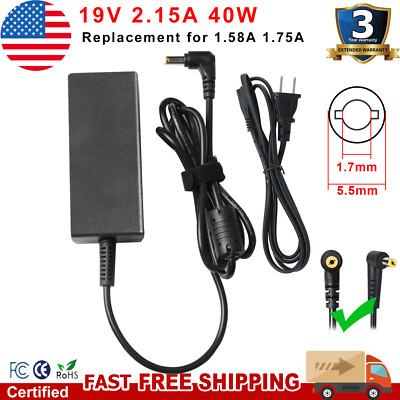 For Acer S191HQL S200HL S200HQL Lcd Monitor Screen Ac Adapter Power Cord 40W