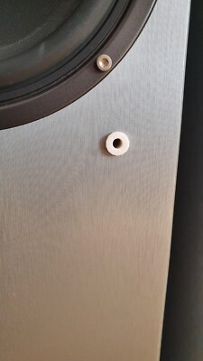 12x weiße Abdeckung-Buchsen Elac Lautsprecher FS 57/58, 109, 207 white sockets