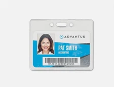 Advantus Proximity ID Badge Holders, 3-3/8 x 2-3/8, Clear, 50 Holders #75450