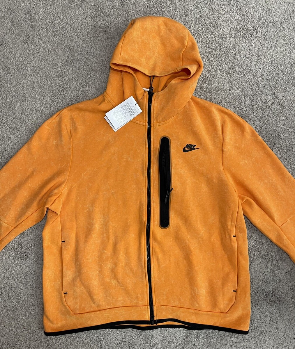 Nike Sportswear Tech Fleece Wash Full-Zip Hoodie Kumquat DM6515