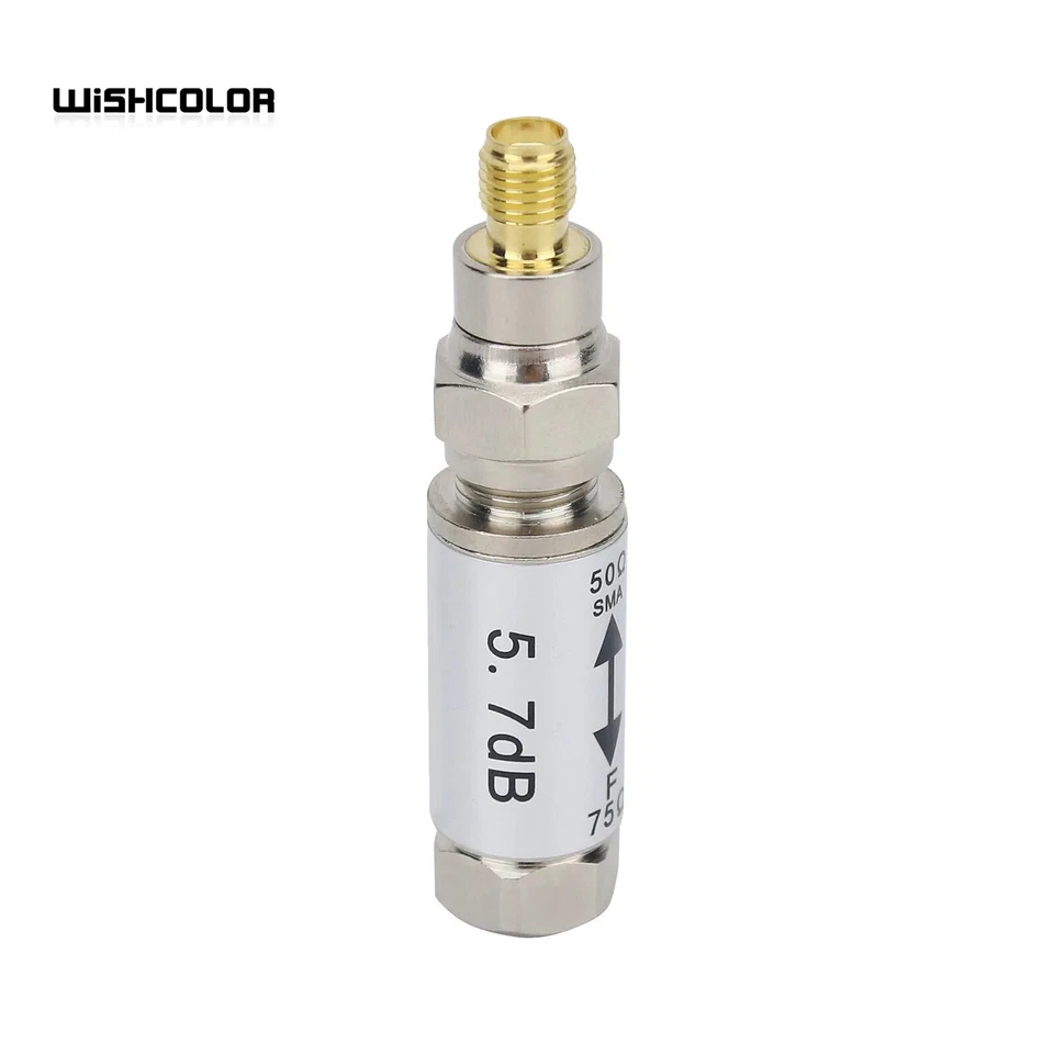 High Quality 0-3GHz SMA Female to F Male Connector 50-75ohm Impedance Converter - Image 4 of 4