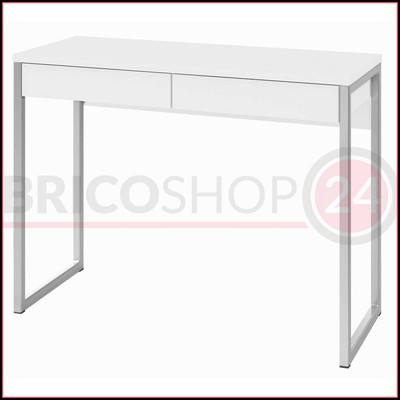 Zeta Scrivania Bianco Laccato Lucido E Bianco Opaco Youarredo