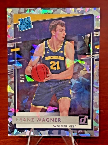 2021 Panini	Chronicles Donruss Franz Wagner Cracked Ice Rated Rookie RC #'d /9