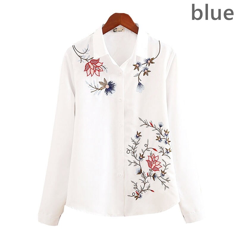 ◎Eaphi EMBROIDERY LONG SLEEVE SHIRTS Women's Embroidered Hibiscus Long Sleeve Crusher Tee | Shop