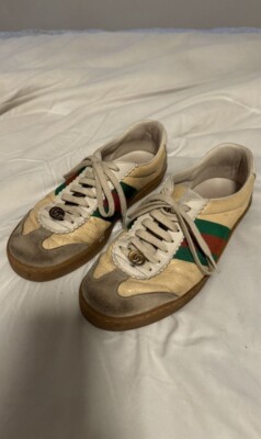 Gucci G74 low 'oatmeal' sneakers 521681 UK Size 10 US SIZE 12 | eBay