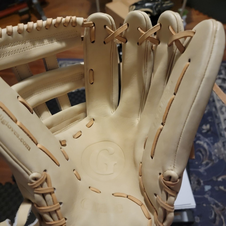 Grace Glove Co 12.5” Inch Blonde H Outfield Glove kip eBay