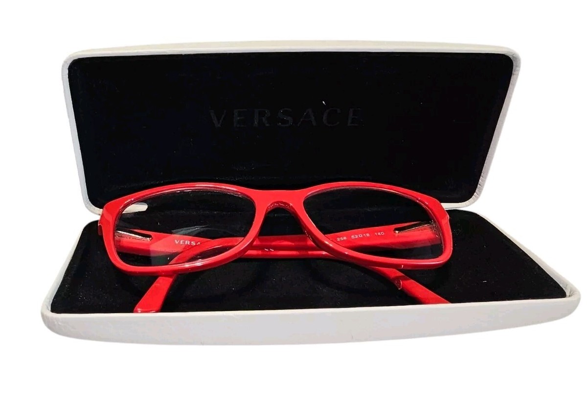 Versace 3184 Red Gold Eyeglasses Frame 256*16 *140 Vintage